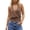 Coffee, variant on Women's Deep V Neck Halter Summer Tops, Casual Wrap Ruched Sleeveless Shirts for Women, Dressy Going Out Blouses for Vacation, Party, and Everyday Clubwear Black M