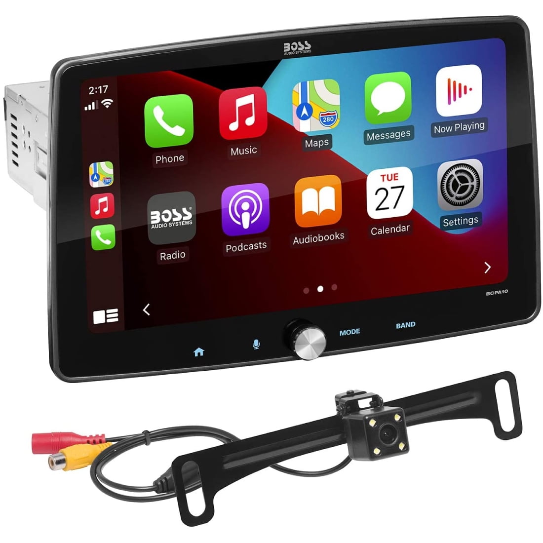 Boss Audio BCPA10RC Boss 10" 1din Carplay Android Camera Inc Walmart