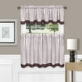 thumbnail image 2 of Achim Modern Floral Rod Pocket Light Filtering Curtain Set, 58.00" x 24.00", 2 of 5