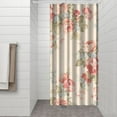 thumbnail image 3 of Waterproof Pioneer Shower Curtain 36x72 Inch Polyester Unique Colorful Floral Shower Curtain for Bathroom Hotel Home Decor with 7 Plastic Hooks, 3 of 5