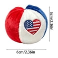 thumbnail image 3 of erdimoy 4th of July Patriotic Plush Balls, 2.36" Soft Red White Blue Embroidered Toys (4 Styles), 3 of 6