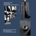thumbnail image 2 of Qarigey Gabardina de lana Transpirable Invierno Hombres Abrigos de cachemira gruesos Abrigo en forma de H Cazadora sobre la rodilla Ropa Abrigos y chamarras Gris L, 2 of 6
