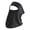 Black, variant on Breathable Face Cover for Outdoor Cycling Cooling Fabric Neck Gaiter with Mesh Panel and Open Eye Fit Daily Wear