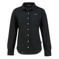 thumbnail image 2 of Women's Cutter & Buck Black Los Angeles Chargers  Advantage Eco Soft Pique Tri-Blend Long Sleeve Button-Up Shirt, 2 of 3