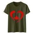 thumbnail image 1 of Camisas de Manga Corta para las Mujeres Impresión de Manga Corta Cuello Redondo, Camisa Casual de Poliéster para las Mujeres, Lavado de Manos, 1 of 7