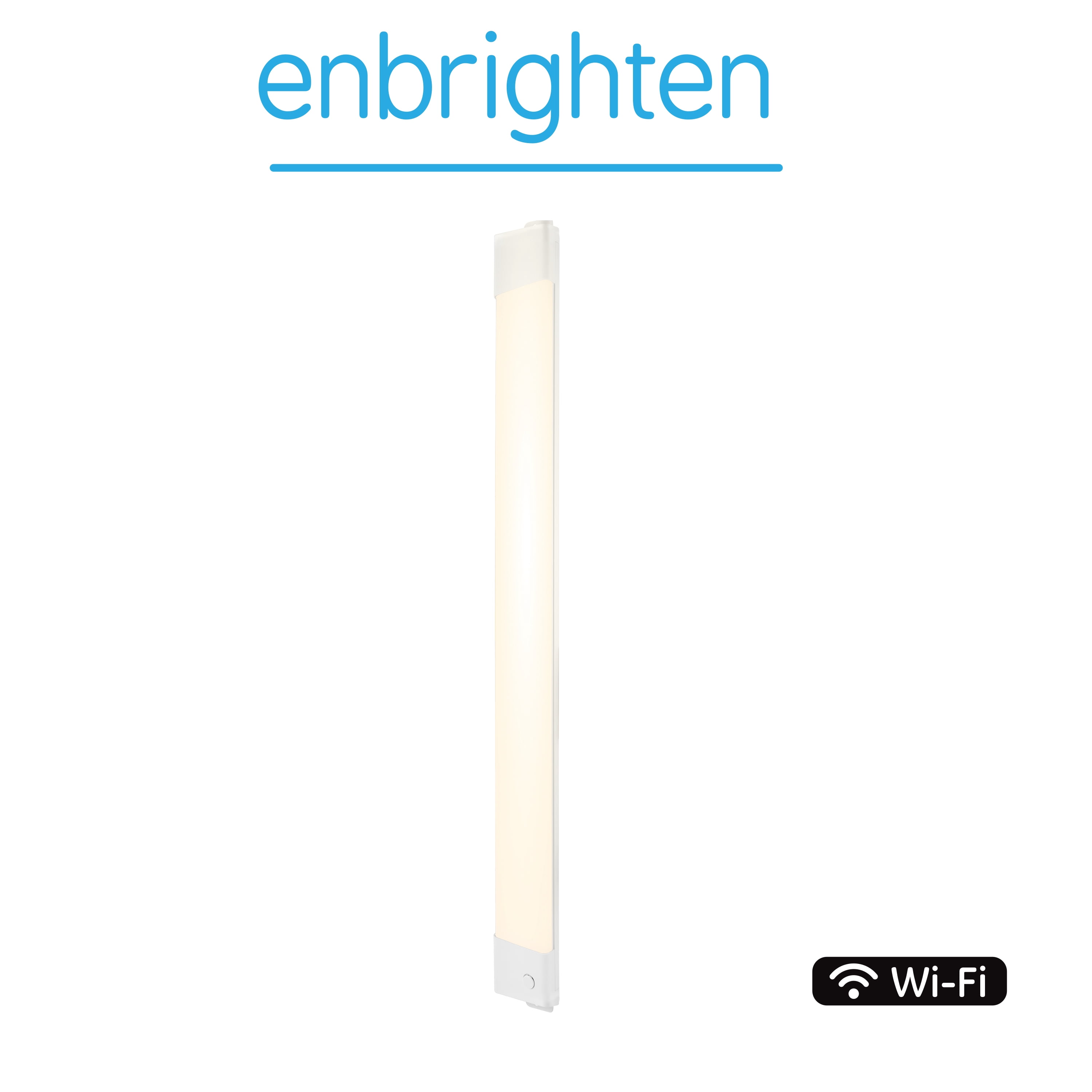 Enbrighten 24in Wi-Fi Linkable LED Under Cabinet Light Fixture, Dimmable and CCT Adjustable