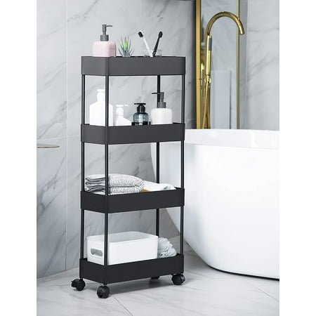 bathroom rolling shelf