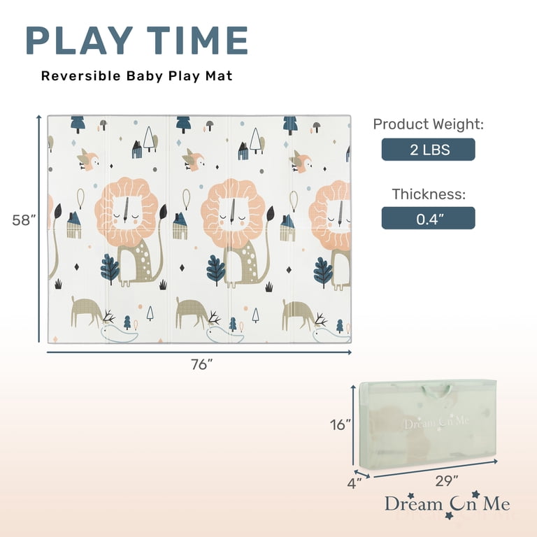 Dream On Me Play Time Reversible Baby Play Mat, Extra Large photo 3