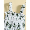 thumbnail image 5 of Bagilaanoe Newborn Baby Girl Rompers Flower Print Sleeveless Bodysuit + Hairband 3M 6M 12M 18M 24M Infant Summer One Piece Jumpsuit, 5 of 9