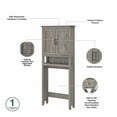 thumbnail image 3 of Pemberly Row Over The Toilet Storage Cabinet in Driftwood Gray - Engineered Wood, 3 of 7