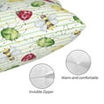 thumbnail image 3 of Pofeuu Insects Print Polyester Microfiber Plush Pillowcases, Super Soft and Cozy Pillow Case Covers with Envelop Closure（Pillow core not included）-16"x24", 3 of 6