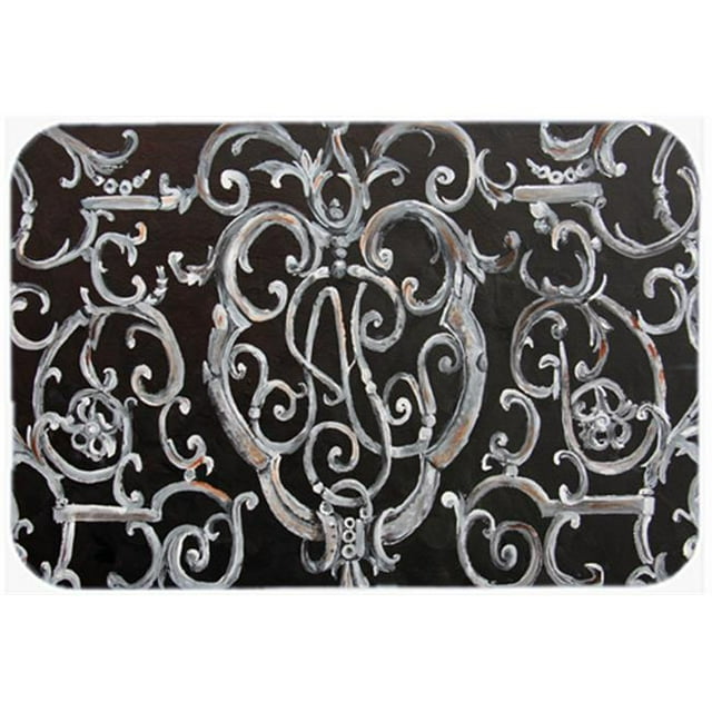 Carolines Treasures 8927CMT Ironwork Fence Kitchen & Bath Mat, 20 x 30
