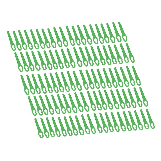 Grass Trimmer Blade Replacement 100Pcs Plastic Cutter Blades Lawn Mower Cutting Tool Replacement Garden Pruning AccessoriesGreen