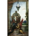 thumbnail image 2 of Gustave Moreau 10x14 Black Ornate Wood Framed Double Matted Museum Art Print Titled: King David, 2 of 5