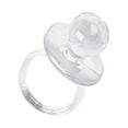 thumbnail image 2 of Large Acrylic Baby Pacifiers Baby Shower Favor Pink Yellow Blue Clear Pacifier, 2 of 2