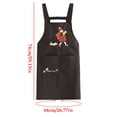 thumbnail image 3 of Waterproof Kitchen Apron with Adjustable Straps for Cooking Baking and Cleaning in Black, 3 of 7
