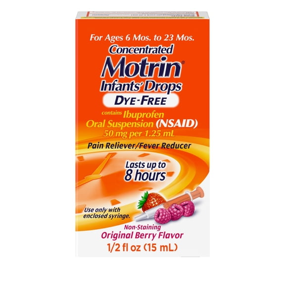 Infants' Motrin Liquid Ibuprofen Medicine Drops, Berry, 0.5 fl. oz