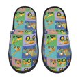thumbnail image 1 of Fotbe Construction Machinery Pantuflas Peludas para Mujer con Estampado, Zapatillas de Peluche, Zapatos de Invierno para Casa, Uso Interior y Exterior-Large, 1 of 8