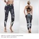 thumbnail image 4 of Culturismo Mujeres Corriendo Pantalones de impresión Yoga Gimnasio Entrenamiento deportivo femenino Leggings ajustados (S), 4 of 8