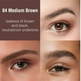 thumbnail image 4 of Ruby Kisses Go Brow Microblading Eyebrow Pen, Waterproof Eyebrow Pencil for Women, Dual-Ended Liquid Tattoo Brow Pencil With 4-Fork & Precise Brush Tip for Natural Hair-Like Strokes (Dark Brown), 4 of 11