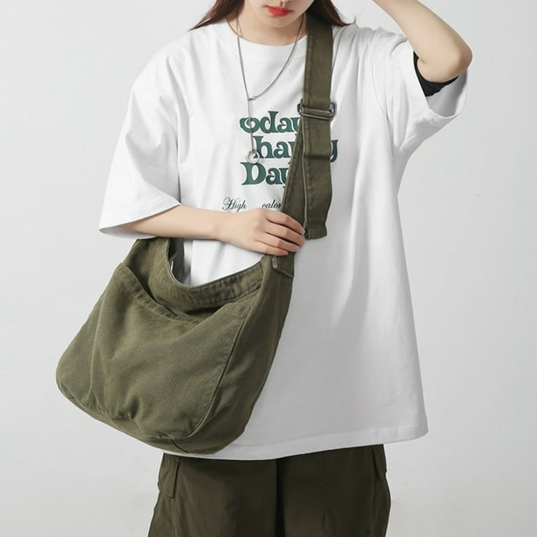 Fabric messenger bag sale