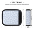 thumbnail image 2 of Luggage Handle Wraps for Suitcase - Suitcase Tags Identifiers for Suitcases, Abstract white flower Fun Luggage Handle Covers, Travel Luggage Accessories Essentials for Flying, 2 of 6