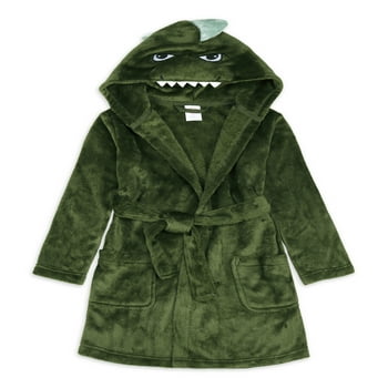 Wonder Nation Boys Green Dino Robe, Sizes 4-18 & Husky