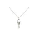 thumbnail image 2 of Bella by Thorne Croc Clip Adult Necklace, Silver, 2 of 6