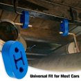 thumbnail image 4 of Rubber Exhaust Hanger, Muffler Exhaust System, Heavy Insulator Support Bushing Installation, 2 Holes 0.47 Inch, High-Density Tailpipe Damping Hanger (4PCS Blue), 4 of 5