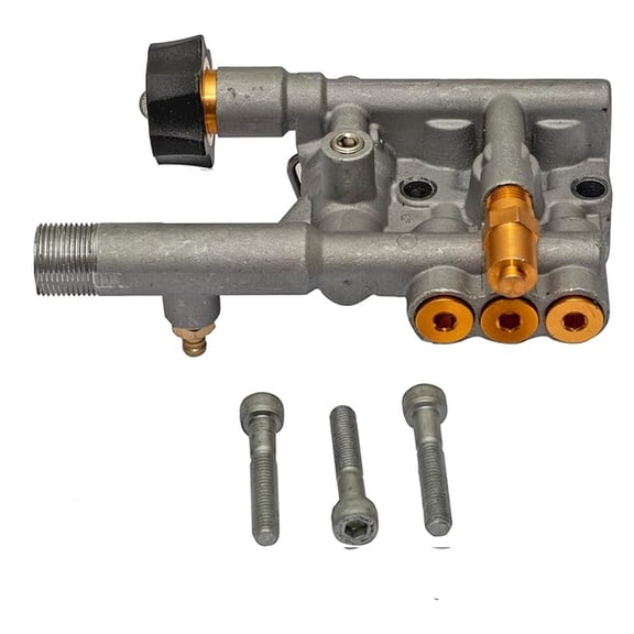 Pressure Washer Manifold Replacement Kit 7113804 for Technologies 510028 & 510030 Pumps - Silver