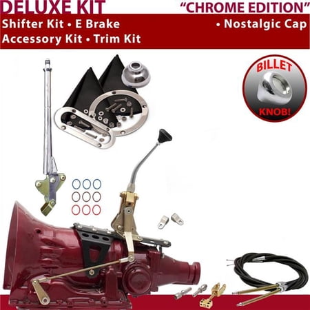 American Shifter PG Shifter Kit Chrome 8 in. E Brake Cable Clevis Trim Kit for EE4BB