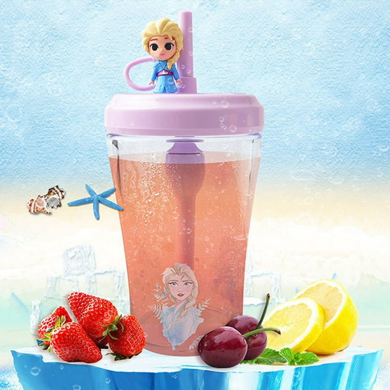 Cups with Lids and Straws, Non-BPA Leak-Proof Screw-On Lid with Straw Made  of Durable Plastic and Silicone, Perfect Baby Cup Bundle for Kids