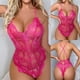 thumbnail image 2 of Señoras Chica linda Sólido Lencería erótica Tube Top Wrap Chest Lace Hollow Sexy Sling Pecho pequeño Medias transparentes Open Back Cross Sling Jumpsuit Fridja nalpqowj41668, 2 of 9