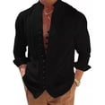 thumbnail image 1 of Camisa Lino Hombre Slim Fit Manga Larga Para Casual Strech, 1 of 8
