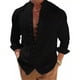 thumbnail image 1 of Camisa Lino Hombre Slim Fit Manga Larga Para Casual Strech, 1 of 8