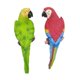 thumbnail image 3 of 2 piezas de estatuas de loros Figuras de aves Instalación simple Lifelic Decration Árbol Hage Esculturas para loros para patio Home, 3 of 9