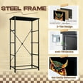 thumbnail image 4 of Dresser for Bedroom with 4 Storage Drawers Owl Vibrant Feathers Ornate Symmetrical Design Dressers Chest of Drawers Steel Framed Fabric Closet Organizers for Nursery Entryway, 4 of 8
