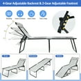thumbnail image 3 of Foldable Recline Lounge Chair with Adjustable Backrest and Footrest, 3 of 8