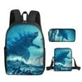 Godzilla vs Kong threepiece set Godzilla vs King Kong schoolbag for
