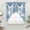 Slate, Blue, White, variant on Pink Coastal Swag Curtains Valance For Kitchen Windows, Nautical Coral Shell Conch Starfish Summer Wide Rod Pocket Curtain Drapes, Bathroom Living Room Light Filtering Drapery Panels, 72"W x 36"H