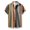 Orange, variant on Yoodem Mens Shirts Men's T-shirts Men's Striped Summer Short Sleeve Hawaiianss Regular Fit Button Down Shirts for Men Army Green L