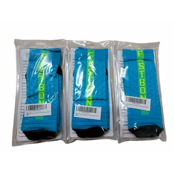 Fastbon Long Compression Socks for Running Men & Women 8-12 size L-XL Pack of 3