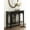 Black, variant on Kate and Laurel Ulla Modern Tiered Rectangle Console Table, 36 x 13 x 30, Rustic Brown, Transitional Two-Tier Wood Arched Entryway Table with Storage for Behind Couch Home Decor Option