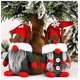 thumbnail image 5 of Adornos de duende de peluche de gnomo de Navidad - Tomte escandinavo hecho a mano de vacaciones para decoraciones de Navidad - Decoración de bandeja escalonada, regalos de vacaciones, oficina en casa Kuyhfg Bienvenido a Kuyhfg, 5 of 5