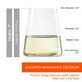 thumbnail image 5 of Stölzle Lausitz Power 12.75 Oz Stemless White Wine Glasses (Set of 4) - Lead-Free Crystal, Dishwasher Safe, Contemporary Design for Pinot Grigio & Chardonnay - Elegant Glassware for Home & Bar, 5 of 6