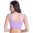 thumbnail image 4 of 3 Uds. Sujetadores Deportivos Finos Y Cómodos Sin Almohadilla Para Mujer, Sujetadores Íntimos De Cami Sin Aros Sólidos De Una Sola Capa, Lencería Y Ropa Interior Para Mujer, 4 of 4