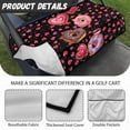 thumbnail image 6 of Whosucclay Breathable Golf Cart Seat Towel Blanket for Travel Off-Road, Elastic 4 Storage Pockets Golf Cart Seat Cover, Donut Pattern, 6 of 7