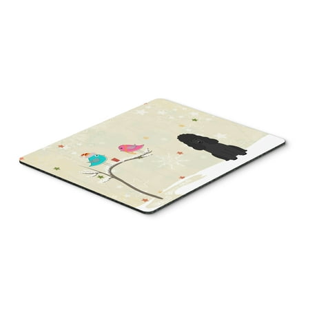 Mouse Pad Friends Carolines Treasures BB2543MP Christmas Presents Between Friends Poodle Black Mouse Pad, Hot Pad or Trivet ()