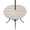 Grey Khaki Color, variant on Round Outdoor Tablecloth with Umbrella Hole and Zipper, Turquoise Stripes Tablecloth with Elastic Waterproof, Modern Minimalist Horizontal Lines Patio Table Covers for 55" - 60" Picnic Pool Tables