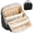 Black, variant on Fiykzur Makeup Bag, Large Capacity with Room for Brushes and Mirror, Travel Makeup Organizer, Portable Standing Make Up Case, Waterproof Cosmetic Toiletry Bags with Handle, Color Brown